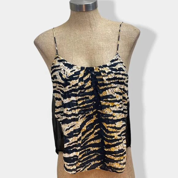 VOLCOM Animal Print Cami Top XS - Picture 1 of 5